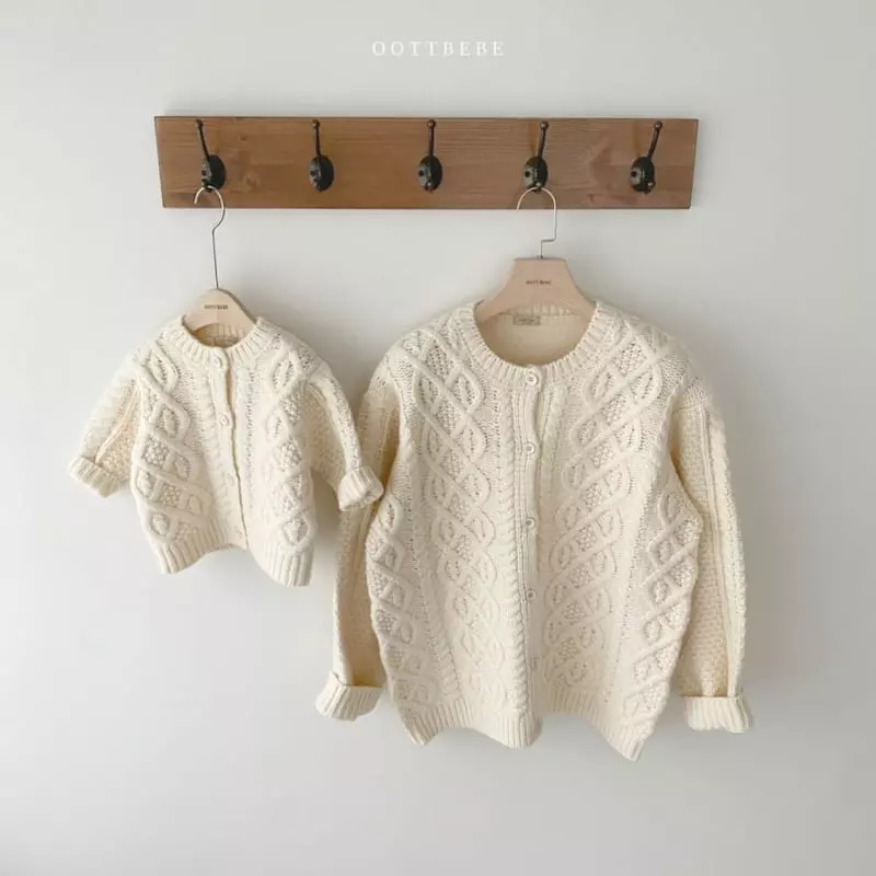 Oott Bebe - Korean Children Fashion - #kidsshorts - Fisher Man Cardigan with mom - 2