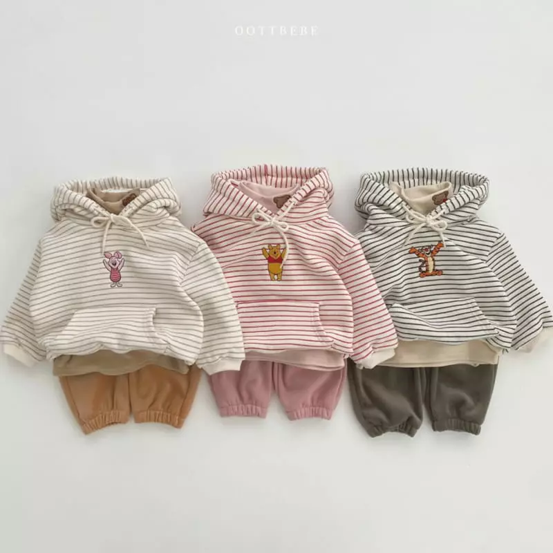 Oott Bebe - Korean Children Fashion - #kidsstore - Pooh and Friends Hoody - 10