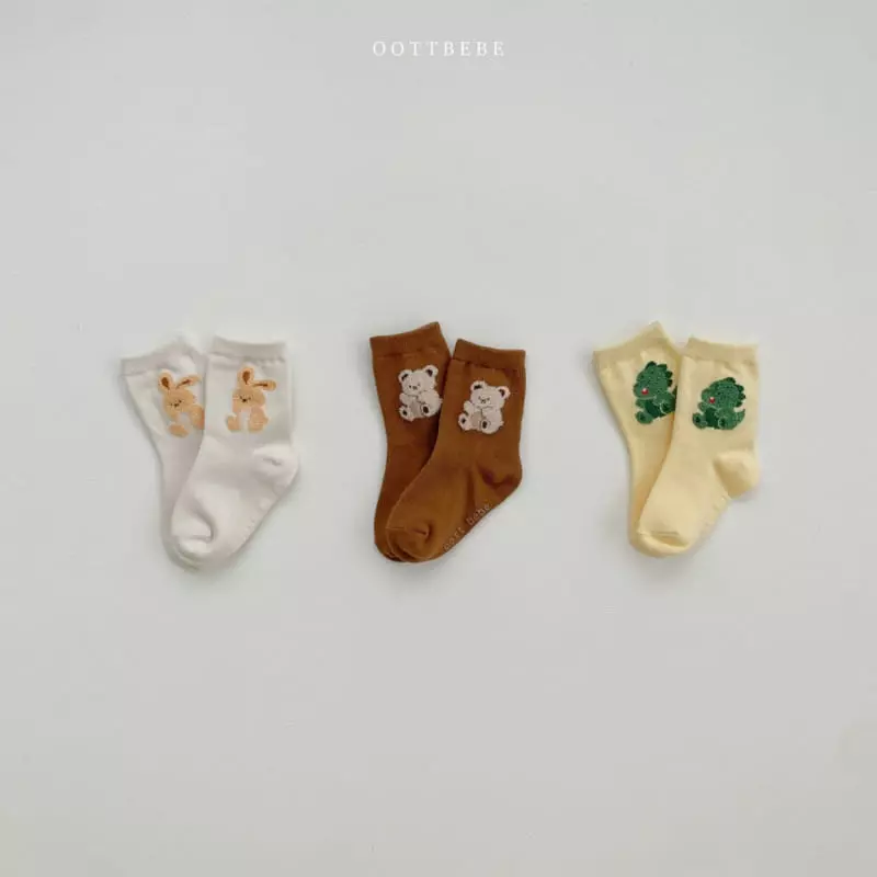 Oott Bebe - Korean Children Fashion - #littlefashionista - Friends Socks