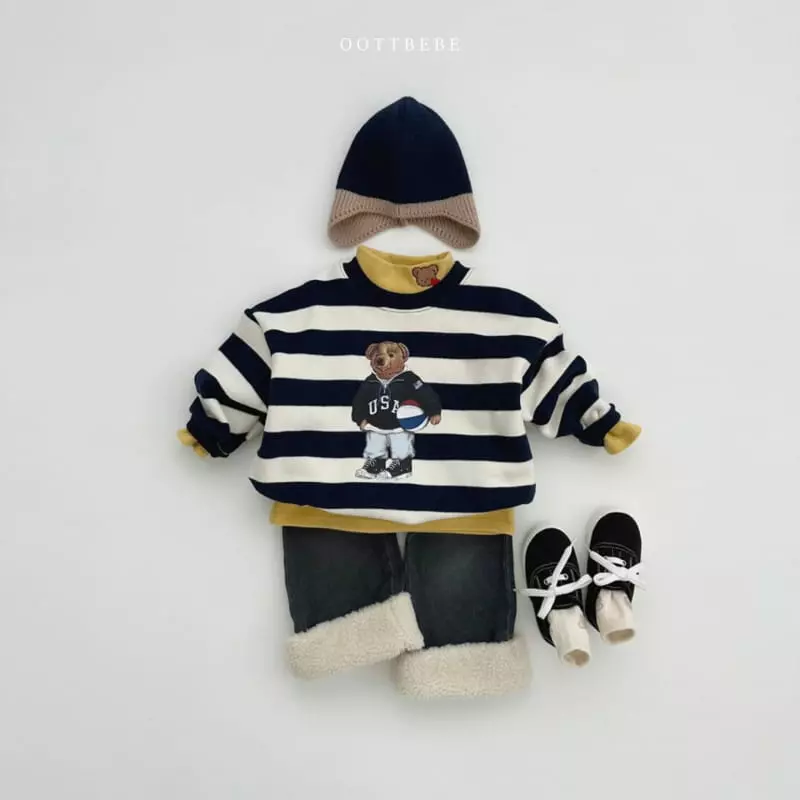 Oott Bebe - Korean Children Fashion - #littlefashionista - Ball Bear Sweatshirt - 3