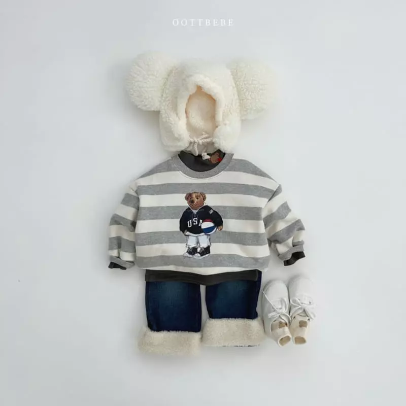 Oott Bebe - Korean Children Fashion - #littlefashionista - Ball Bear Sweatshirt - 4