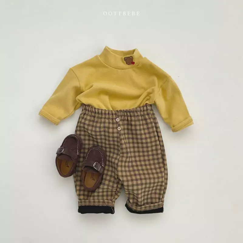 Oott Bebe - Korean Children Fashion - #magicofchildhood - Hear Bear Turtleneck Tee - 4