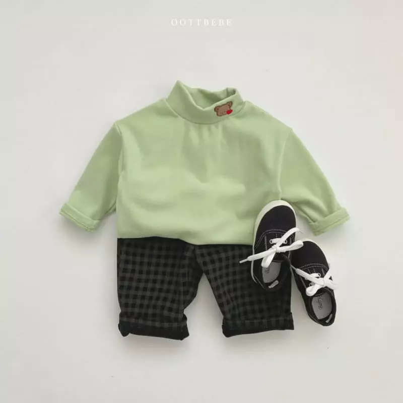 Oott Bebe - Korean Children Fashion - #prettylittlegirls - Hear Bear Turtleneck Tee - 5