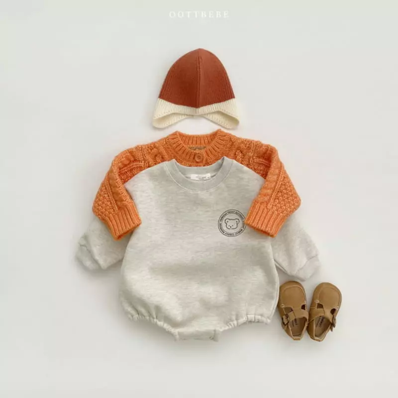 Oott Bebe - Korean Children Fashion - #toddlerclothing - Week Sweatshirt Bodysuit - 7