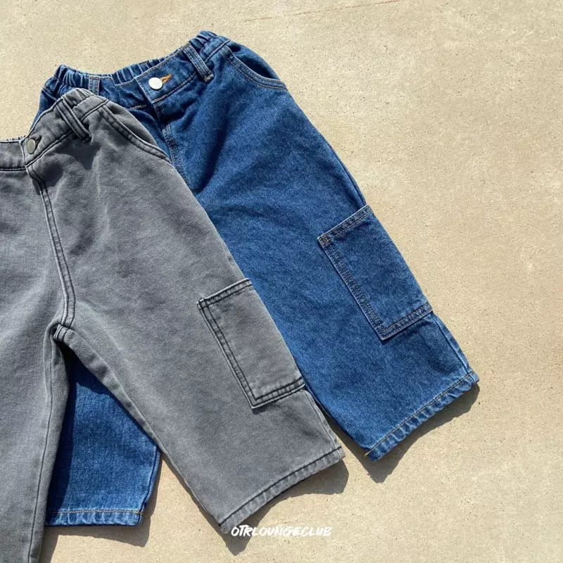Otr - Korean Children Fashion - #minifashionista - Pocket Jeans - 3