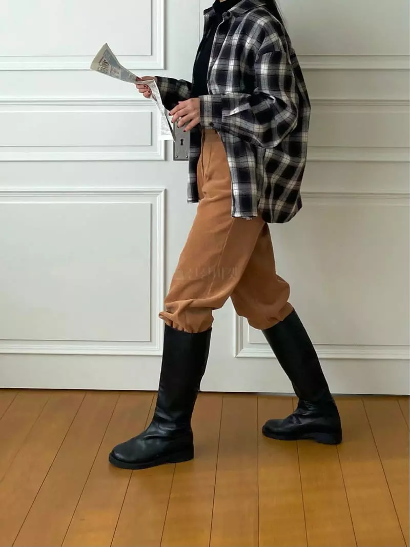 Ouppt - Korean Women Fashion - #momslook - Pocket Rib Pants - 3