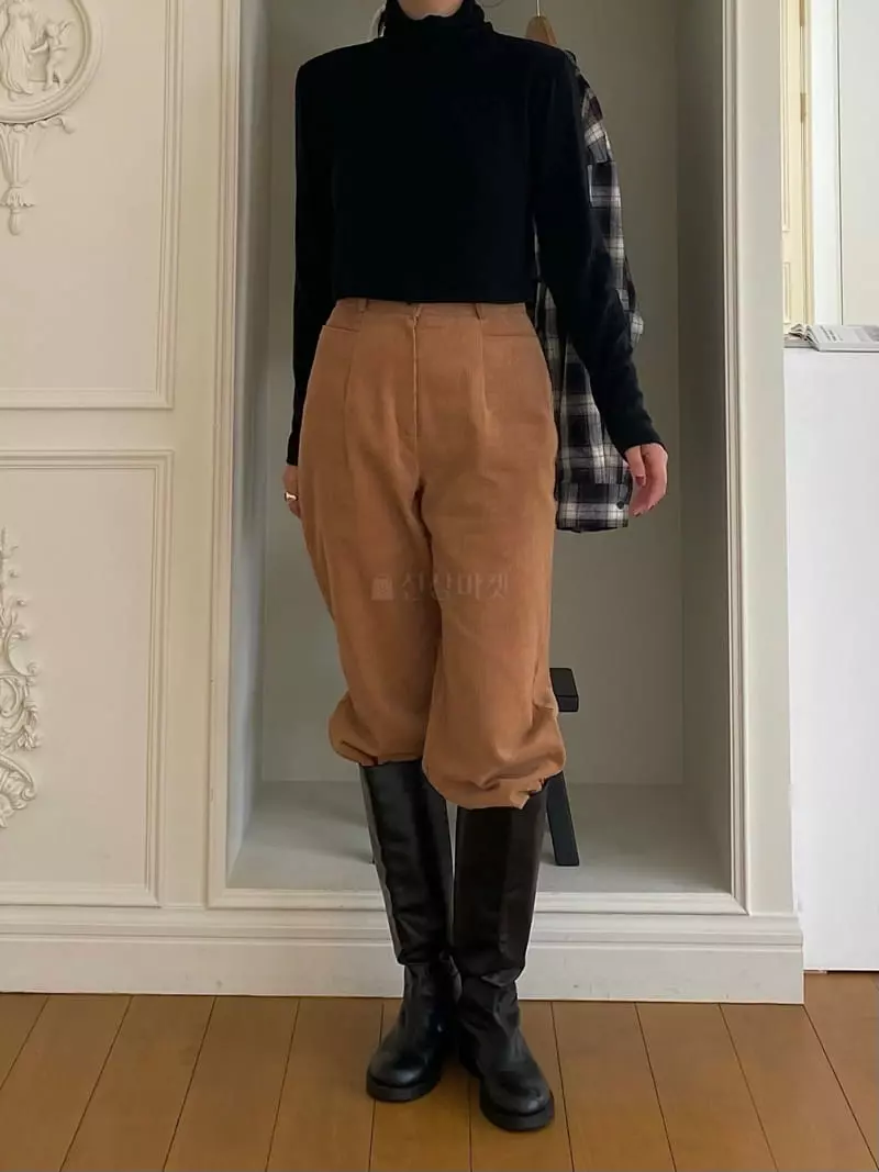 Ouppt - Korean Women Fashion - #momslook - Pocket Rib Pants - 5