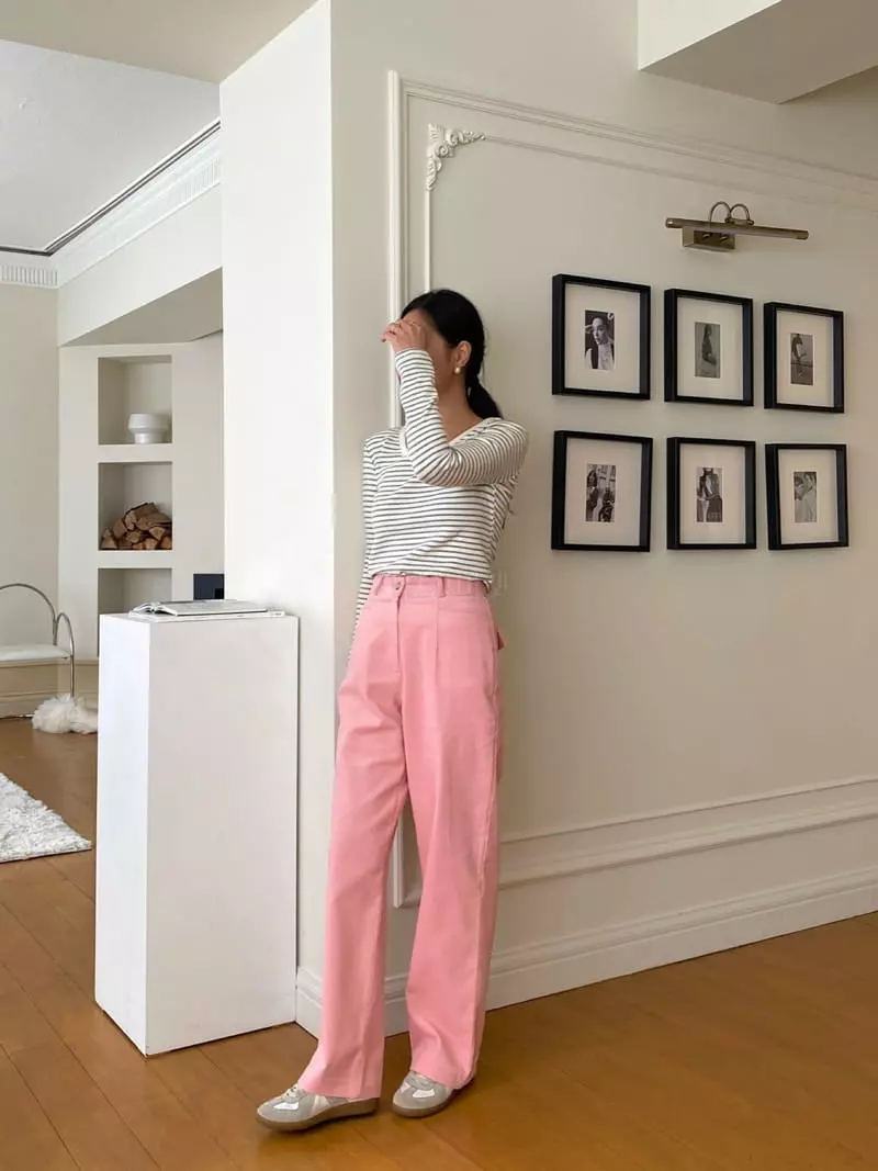 Ouppt - Korean Women Fashion - #momslook - Pocket Rib Pants - 8
