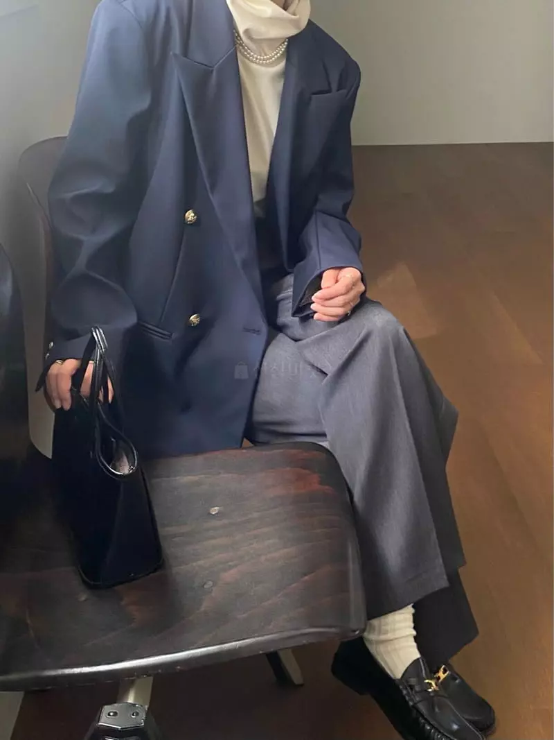 Ouppt - Korean Women Fashion - #momslook - Two Tuck Pants - 5