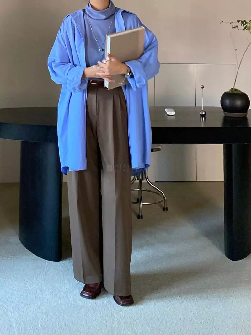 Ouppt - Korean Women Fashion - #momslook - Two Tuck Pants - 7