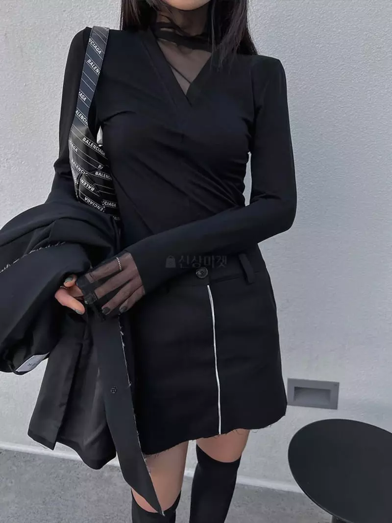 Ouppt - Korean Women Fashion - #momslook - Bale Tee - 10