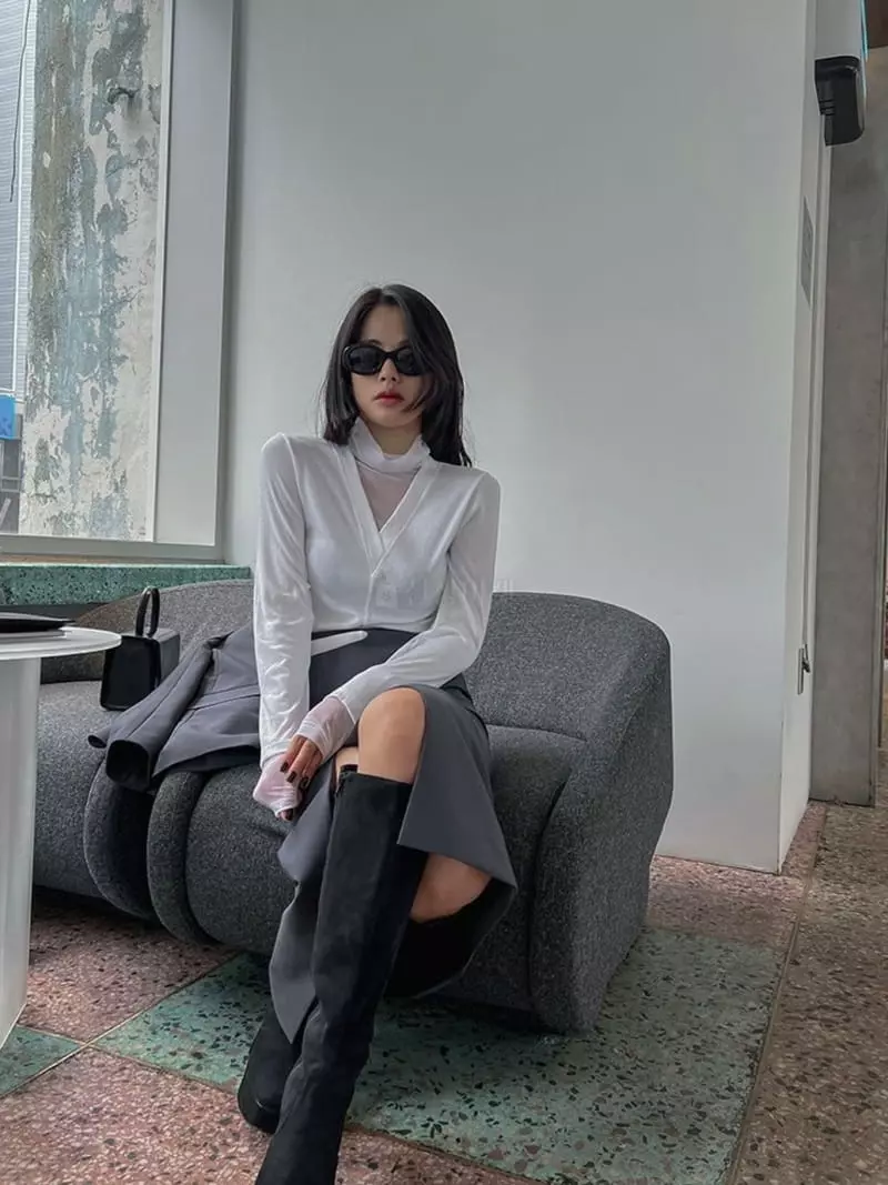 Ouppt - Korean Women Fashion - #momslook - Bale Tee - 6