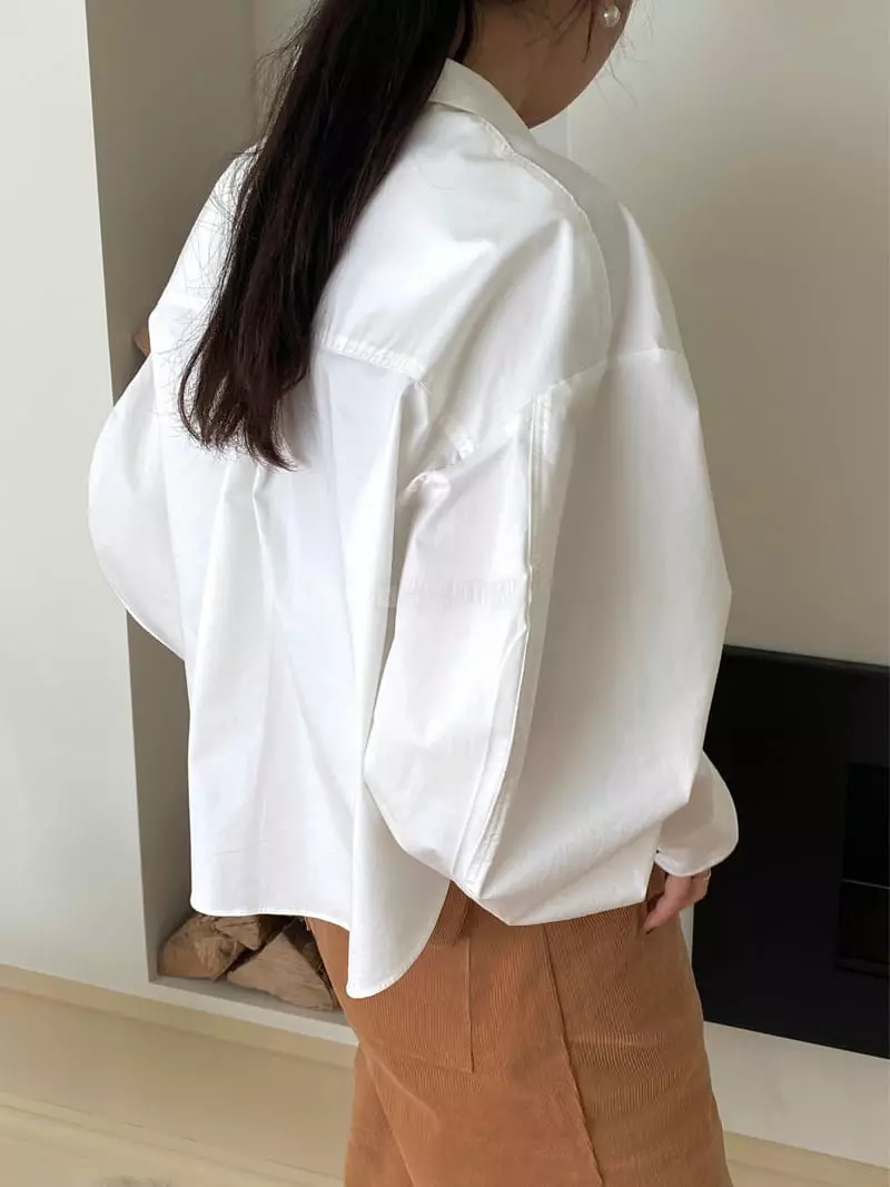Ouppt - Korean Women Fashion - #momslook - Wave Shirt - 7