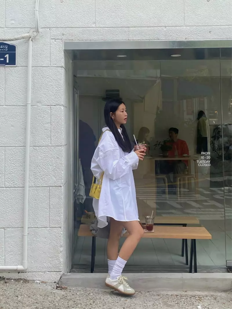 Ouppt - Korean Women Fashion - #momslook - Luna Shirt One-piece