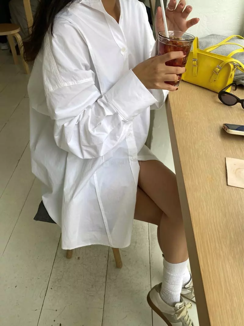 Ouppt - Korean Women Fashion - #momslook - Luna Shirt One-piece - 5