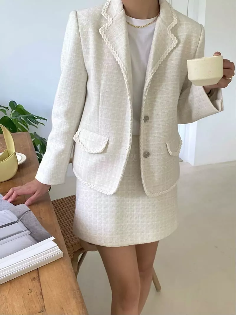 Ouppt - Korean Women Fashion - #pursuepretty - Stella Twid Jacket