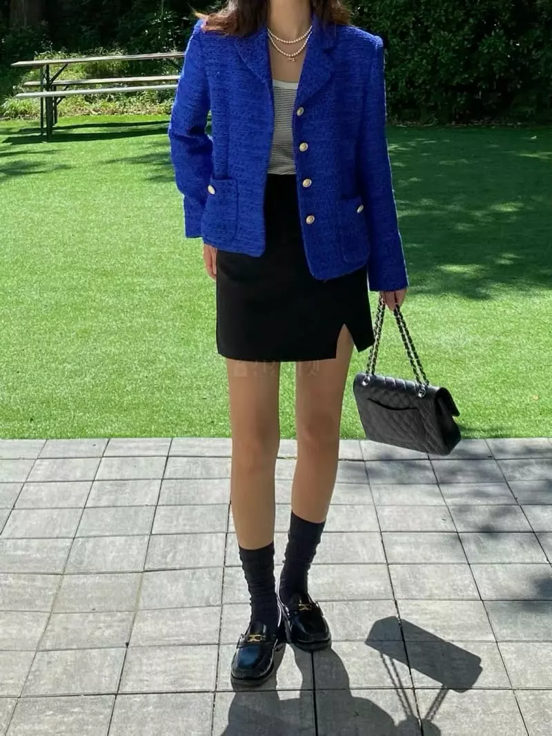Ouppt - Korean Women Fashion - #pursuepretty - Anna Twid Jacket - 4