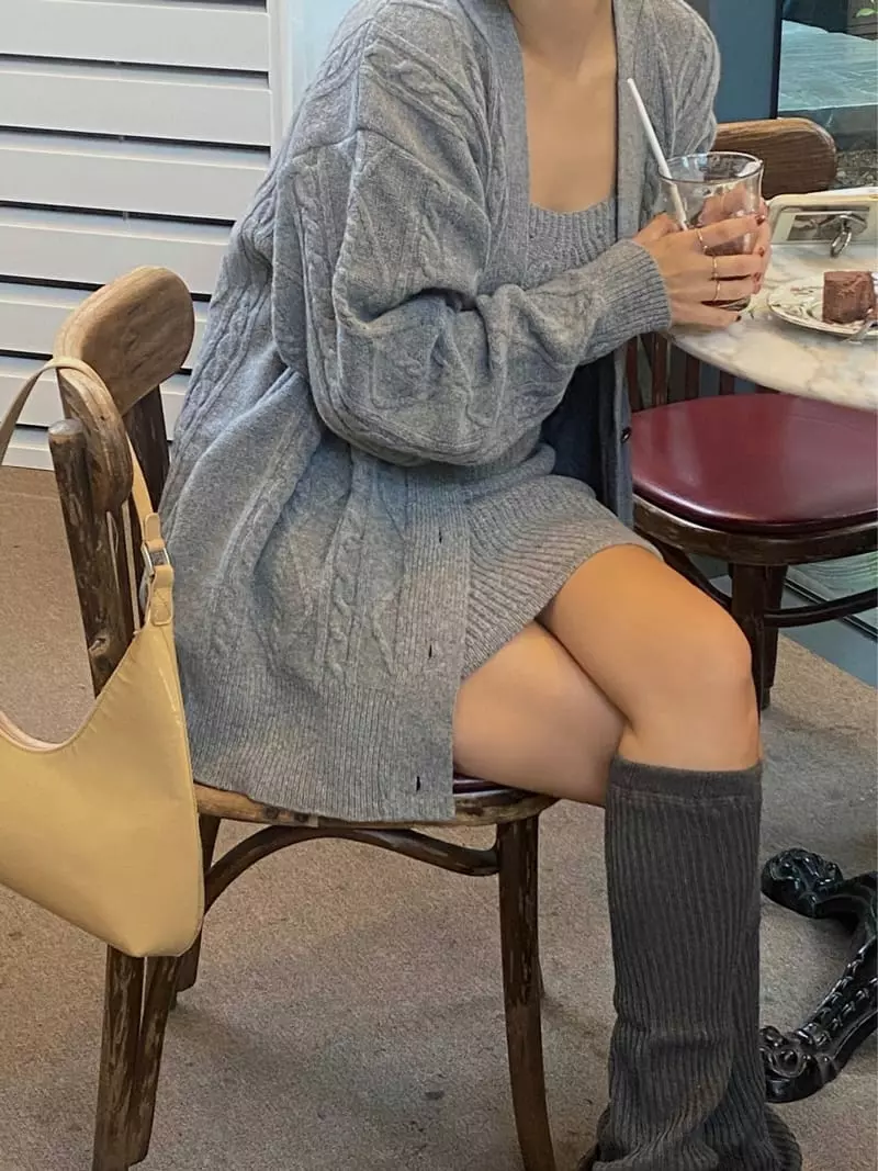 Ouppt - Korean Women Fashion - #thelittlethings - Cock Cardigan - 11