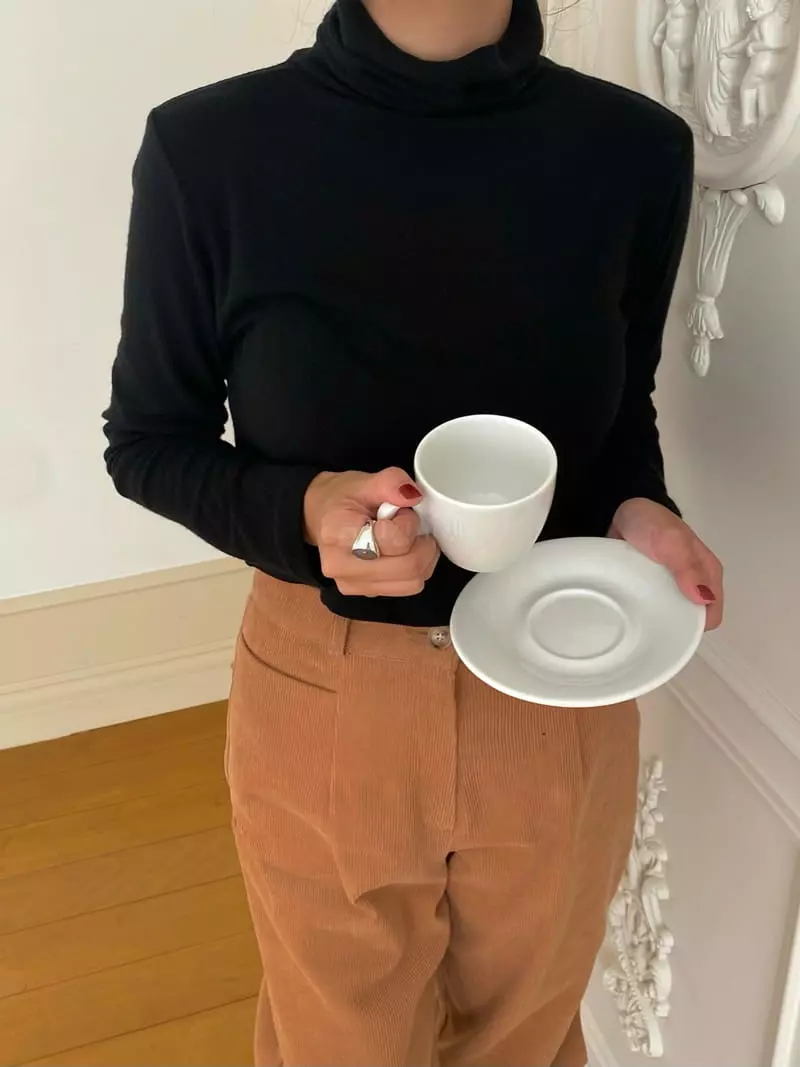 Ouppt - Korean Women Fashion - #thelittlethings - Cash Turtleneck Tee - 10