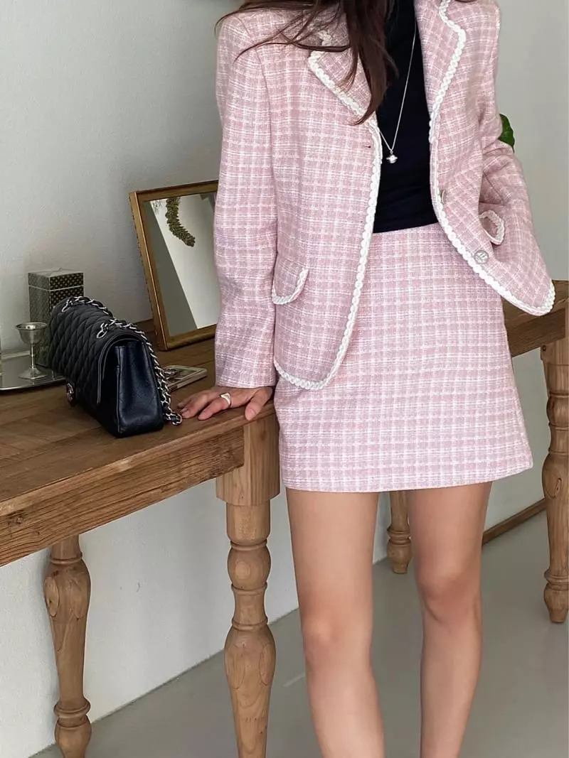 Ouppt - Korean Women Fashion - #thelittlethings - Stella Twid Jacket - 6
