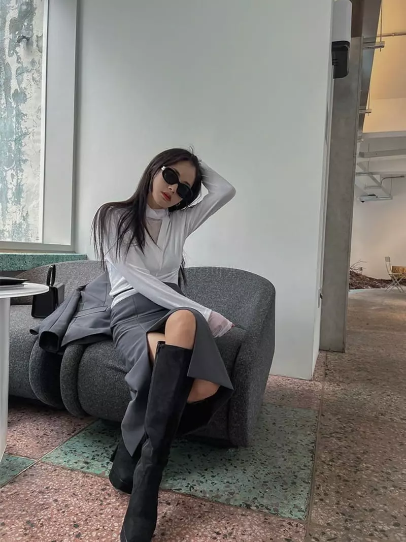 Ouppt - Korean Women Fashion - #thelittlethings - Bale Tee - 3
