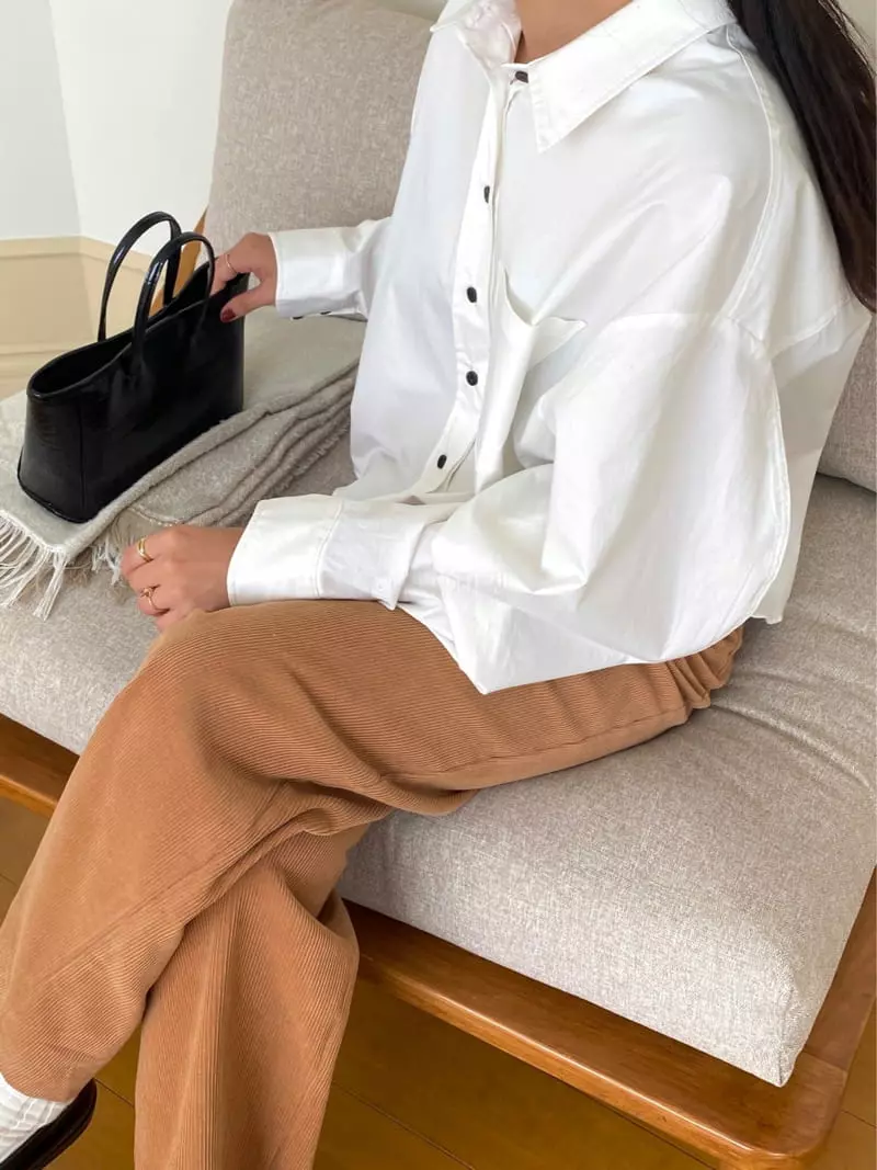 Ouppt - Korean Women Fashion - #thelittlethings - Wave Shirt - 2