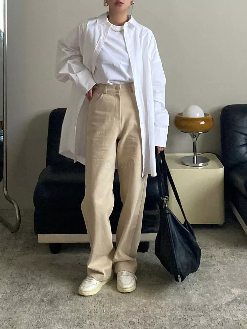 Ouppt - Korean Women Fashion - #vintagekidsstyle - Classic Pants - 8