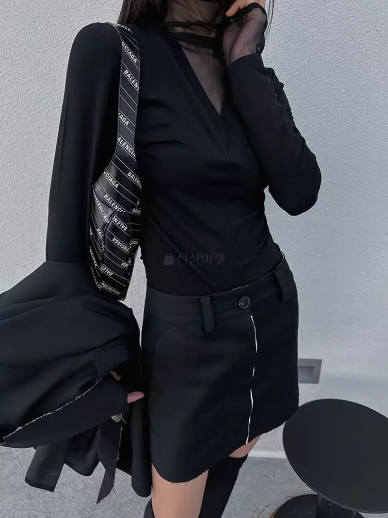 Ouppt - Korean Women Fashion - #womensfashion - Bale Tee - 11