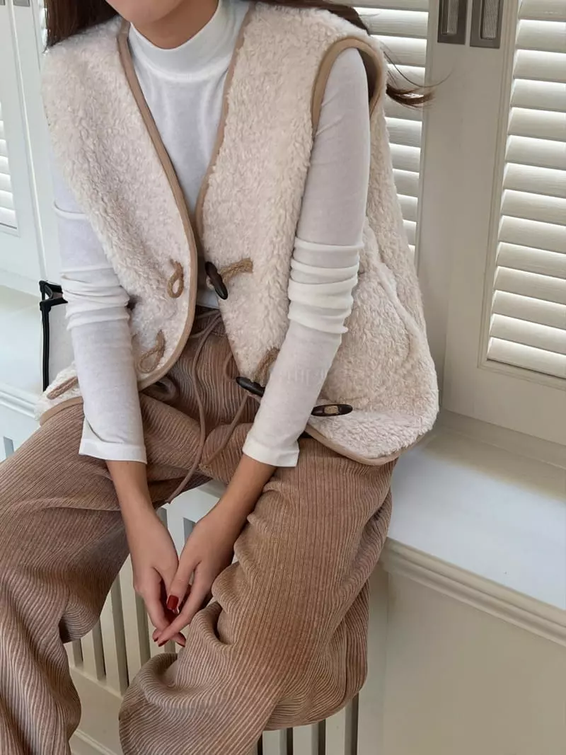 Outrene - Korean Women Fashion - #momslook - Pore Dumble Vest - 6