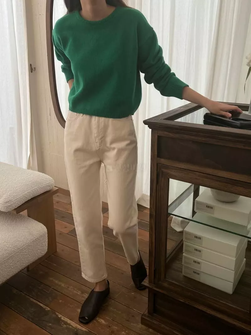 Outrene - Korean Women Fashion - #momslook - Crong Knit Tee - 6