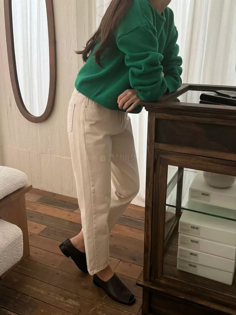 Outrene - Korean Women Fashion - #momslook - Crong Knit Tee - 7