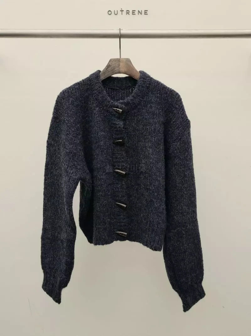 Outrene - Korean Women Fashion - #momslook - Vintage Cardigan - 9