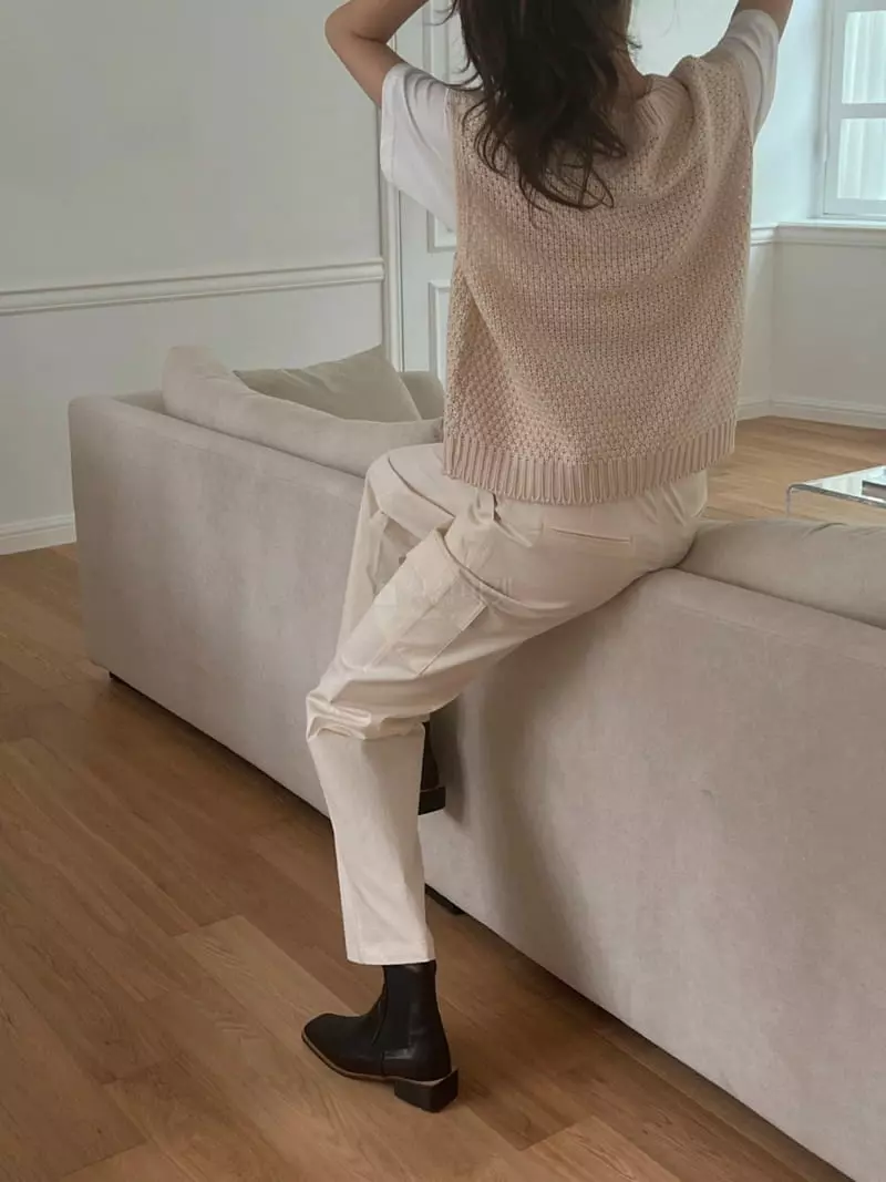 Outrene - Korean Women Fashion - #momslook - Twist Vest - 6