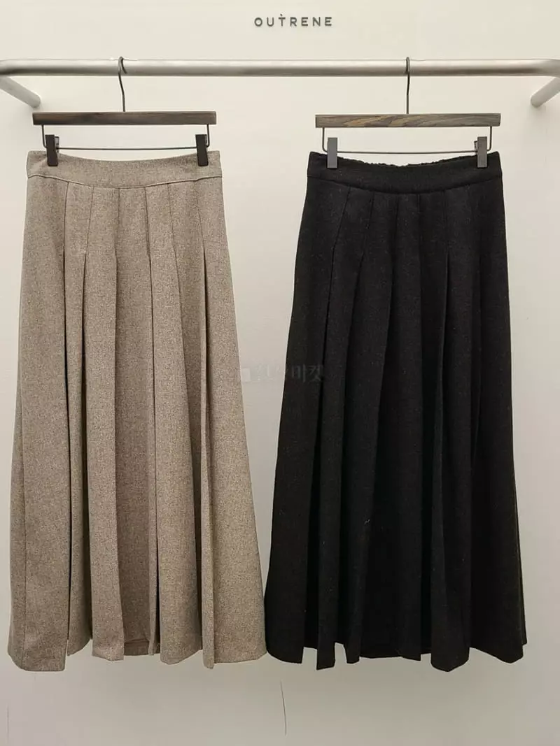 Outrene - Korean Women Fashion - #pursuepretty - Pleats Skirt - 5