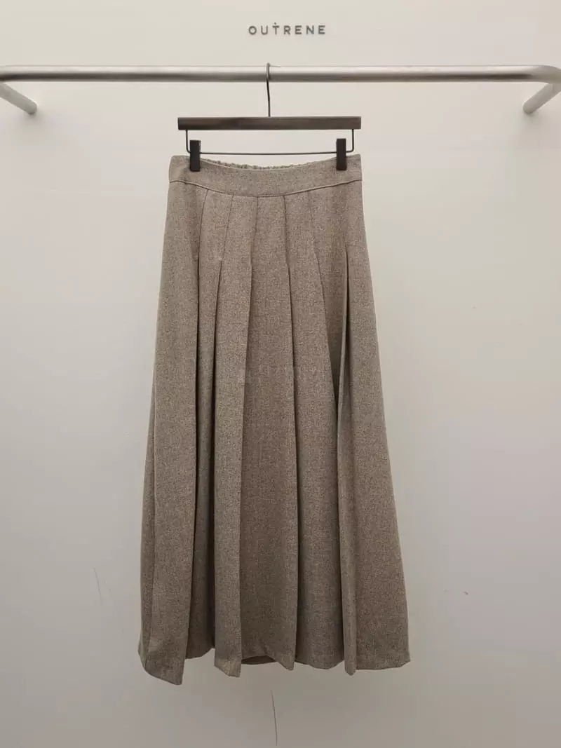 Outrene - Korean Women Fashion - #romanticstyle - Pleats Skirt - 7