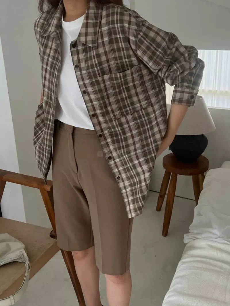 Outrene - Korean Women Fashion - #shopsmall - Elton Shirt - 5