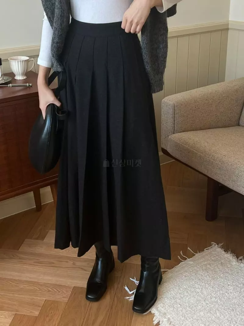 Outrene - Korean Women Fashion - #vintageinspired - Pleats Skirt - 3