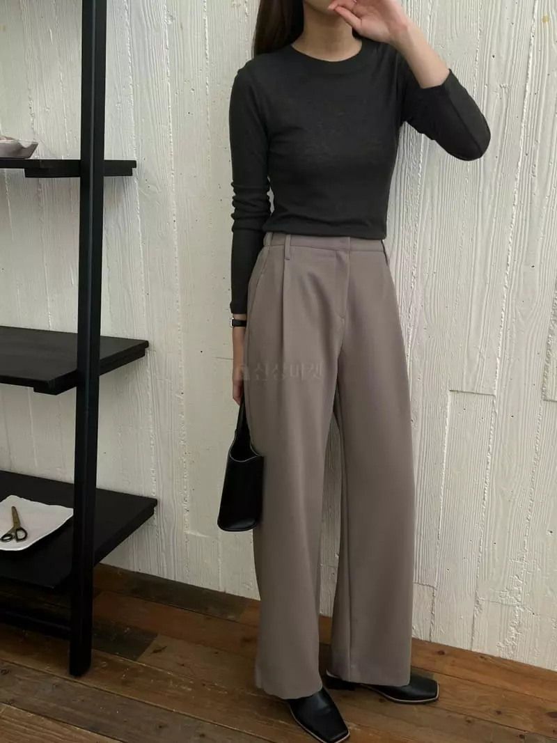 Outrene - Korean Women Fashion - #vintageinspired - Wide Pants