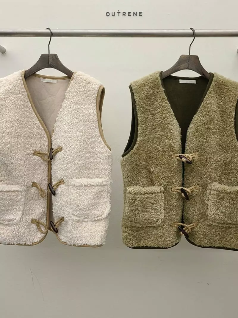 Outrene - Korean Women Fashion - #womensfashion - Pore Dumble Vest - 11