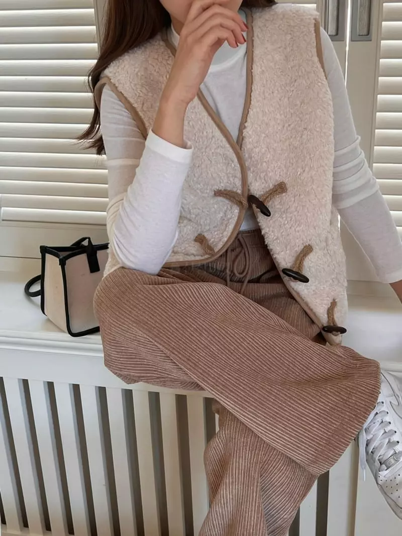 Outrene - Korean Women Fashion - #womensfashion - Pore Dumble Vest - 7