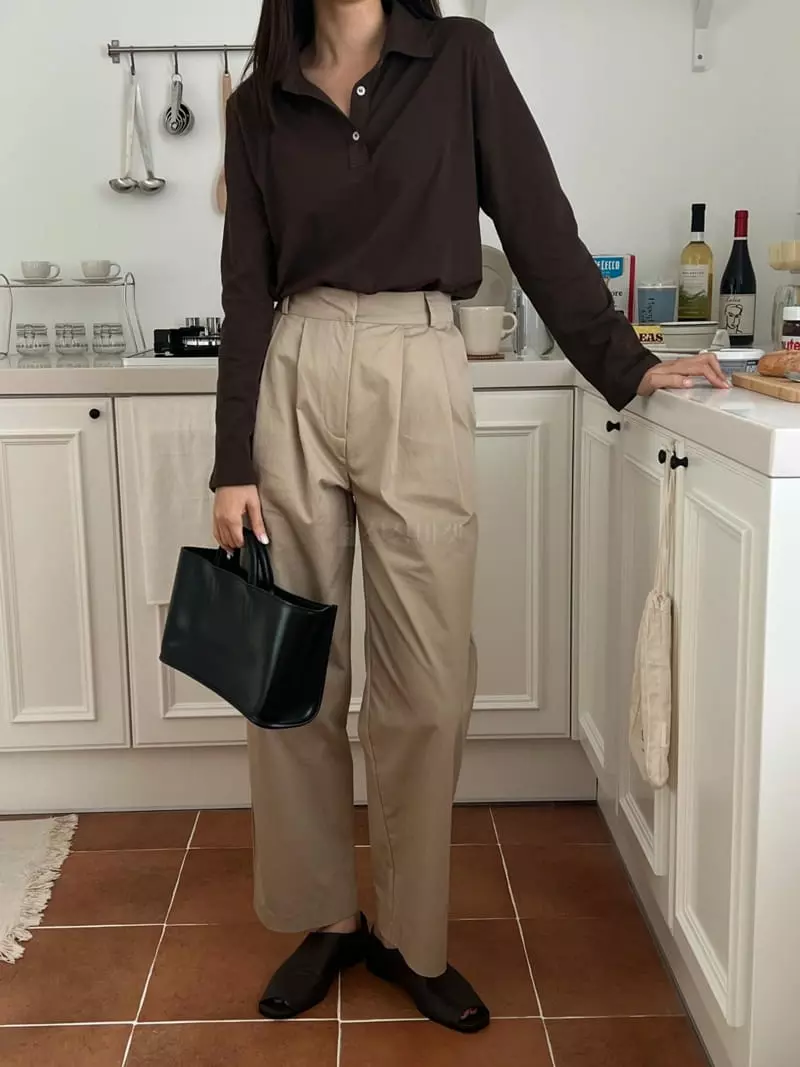Outrene - Korean Women Fashion - #womensfashion - Woodie Wide Pants