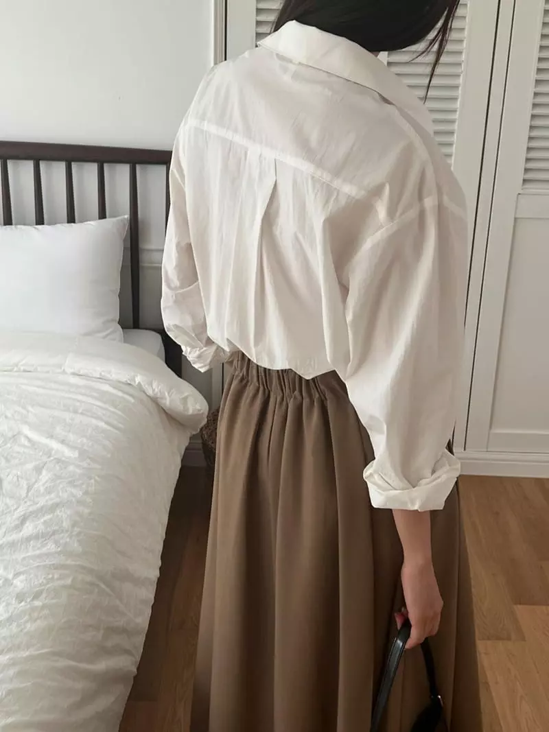 Outrene - Korean Women Fashion - #womensfashion - Box Pocket Shirt - 6
