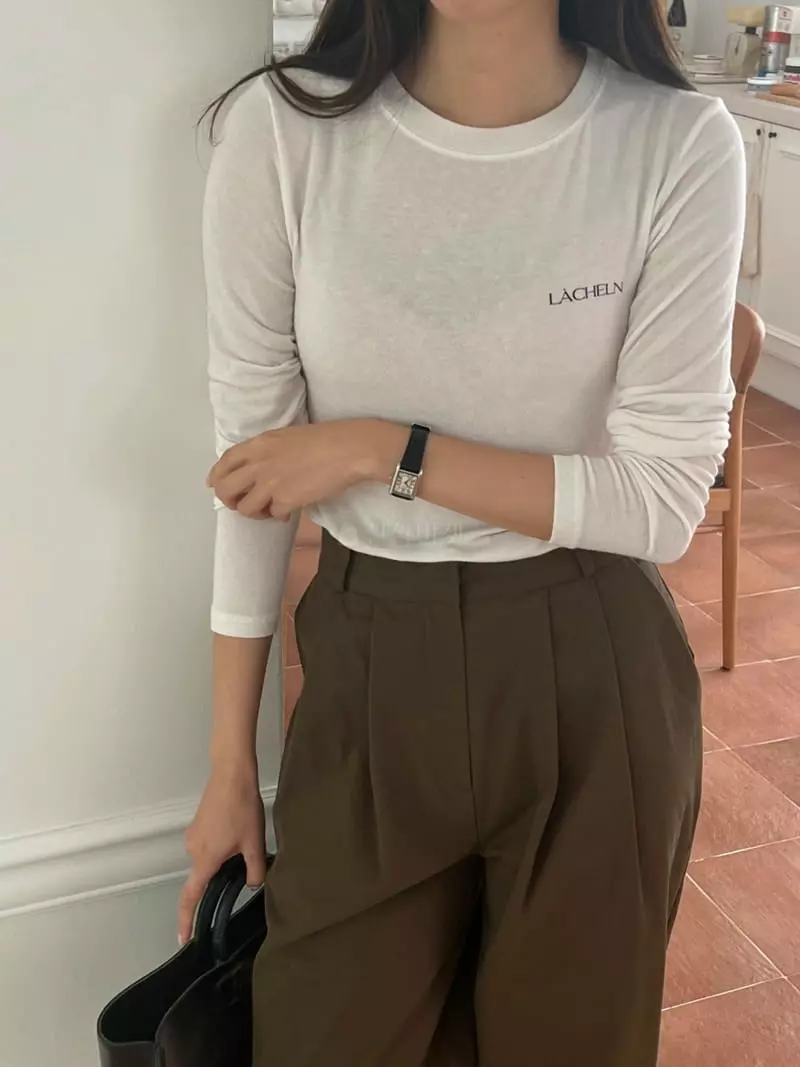 Outrene - Korean Women Fashion - #womensfashion - Rehellen Tee - 3