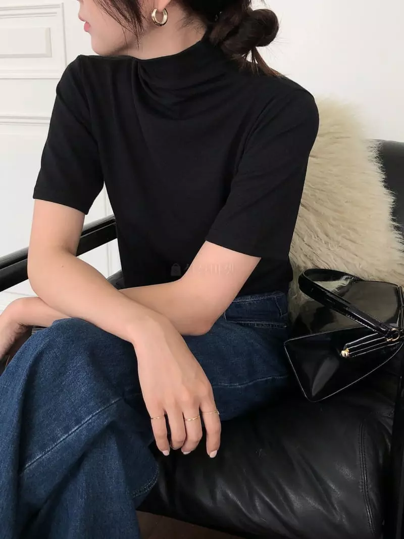 Overclassic - Korean Women Fashion - #momslook - Wool Touch Tee - 12