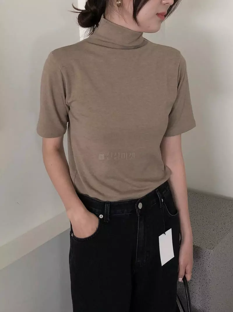 Overclassic - Korean Women Fashion - #momslook - Wool Touch Tee - 6