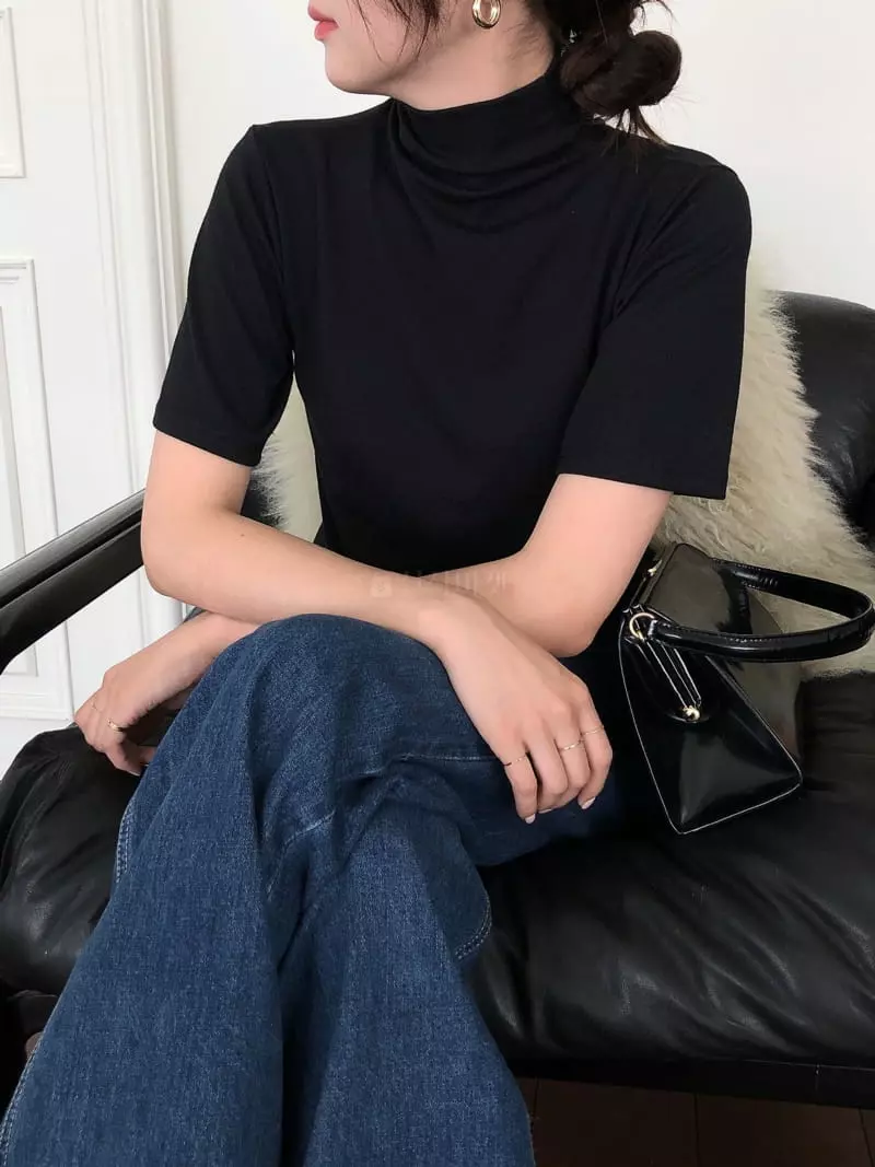 Overclassic - Korean Women Fashion - #momslook - Wool Touch Tee - 8