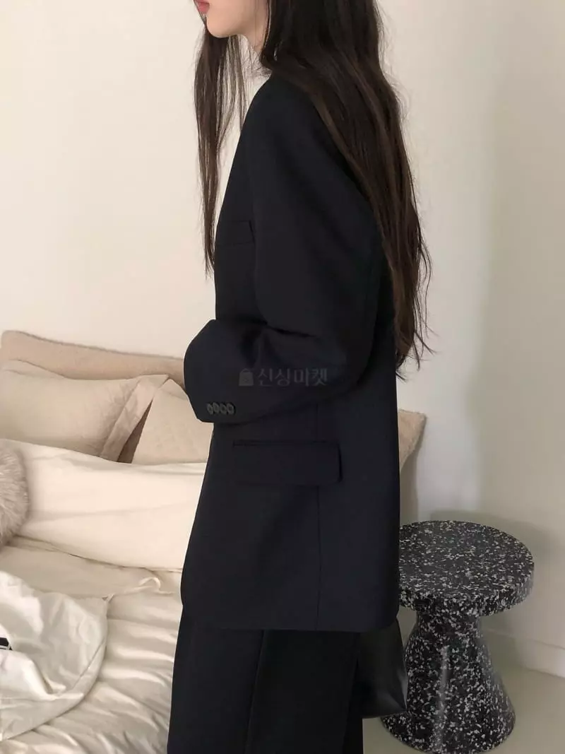 Overclassic - Korean Women Fashion - #momslook - Over Breten Jacket - 11