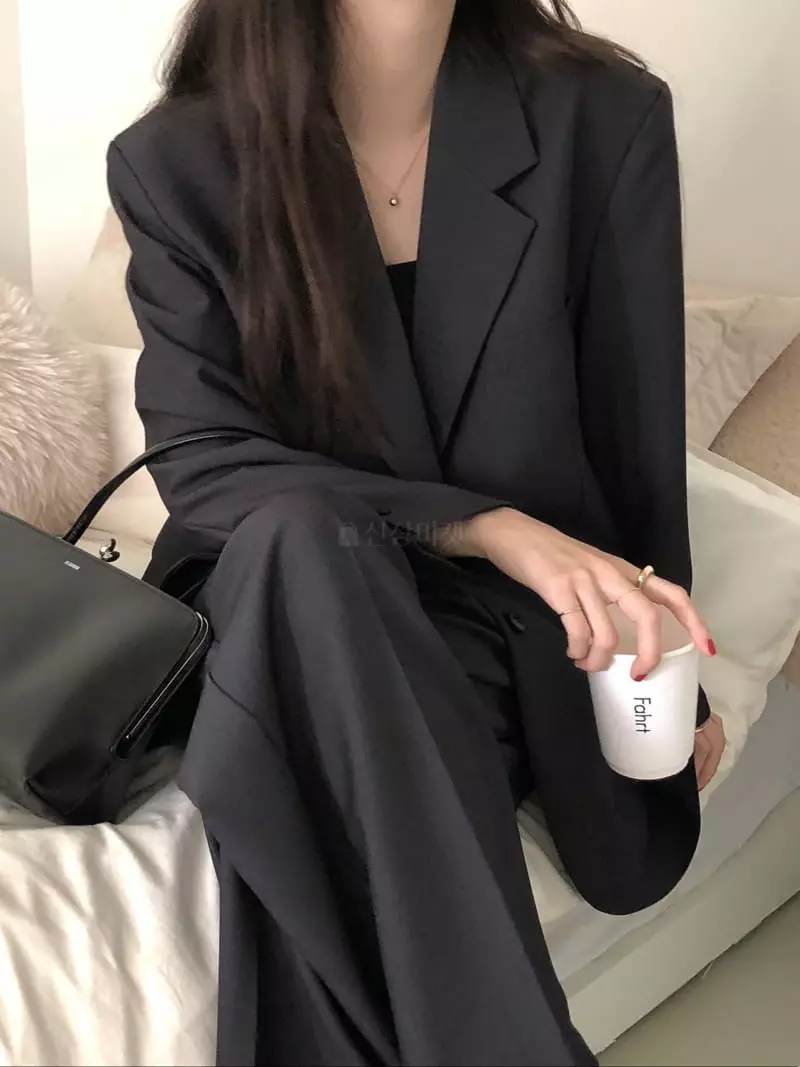 Overclassic - Korean Women Fashion - #momslook - Over Breten Jacket - 7