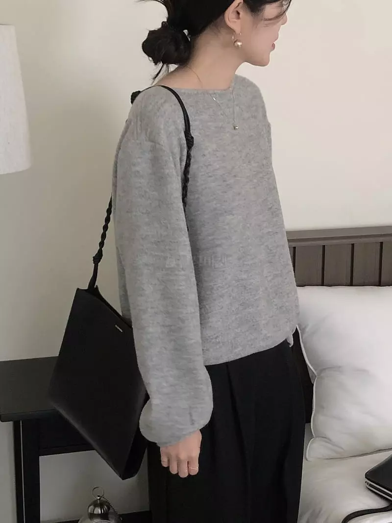 Overclassic - Korean Women Fashion - #momslook - Cozy Sweatshirt - 10
