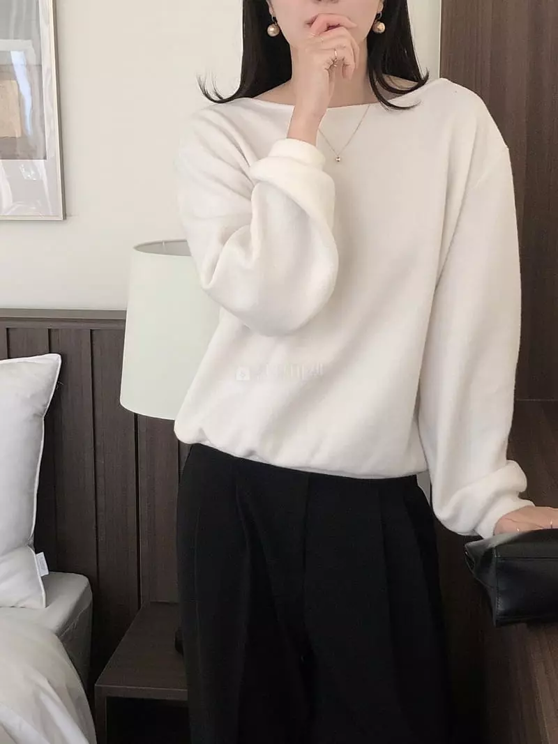 Overclassic - Korean Women Fashion - #momslook - Cozy Sweatshirt - 12